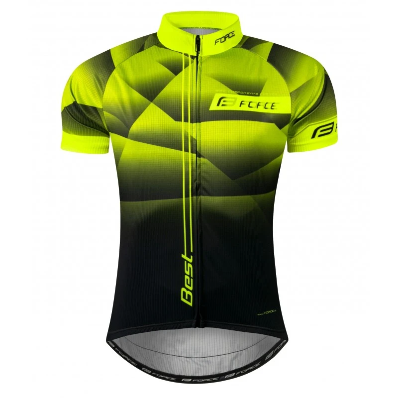 Maglia Ciclismo FORCE BEST Fluo Nero 3 Maglia Ciclismo FORCE BEST Fluo Nero
