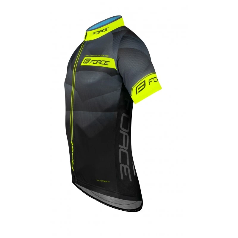 Maglia Ciclismo FORCE BEST Nero Fluo 5 Maglia Ciclismo FORCE BEST Nero Fluo - immagine 3