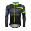 Maglia Ciclismo Maniche Lunghe FORCE BEST Nero Fluo -Vendite Santini maglia ciclismo maniche lunghe force best nero fluo