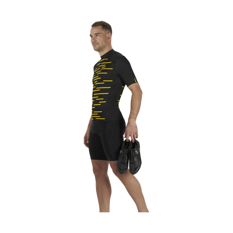 Maglia Ciclismo MAVIC Cosmic BLACK YELLOW MAVIC 3 Maglia Ciclismo MAVIC Cosmic BLACK YELLOW MAVIC