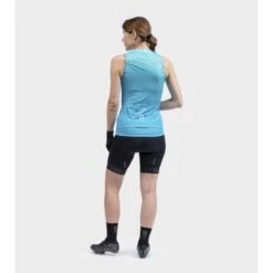 Maglia Ciclismo Senza Maniche Donna ALE' SOLID LEVEL Turchese -Vendite Santini maglia ciclismo senza maniche donna ale solid level turchese 5