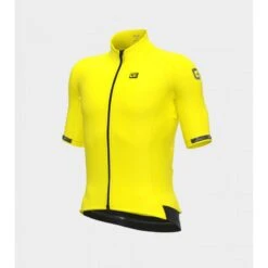 Maglia Invernale Ciclismo ALE' Manica Corta KLIMATIK K-TOUR Giallo Fluo 2022
