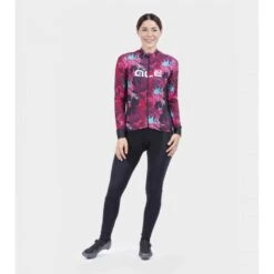 Maglia Invernale Donna ALE' PR-R AMAZZONIA Nero-fragola 2022 -Vendite Santini maglia invernale donna ale pr r amazzonia nero fragola 2022 2