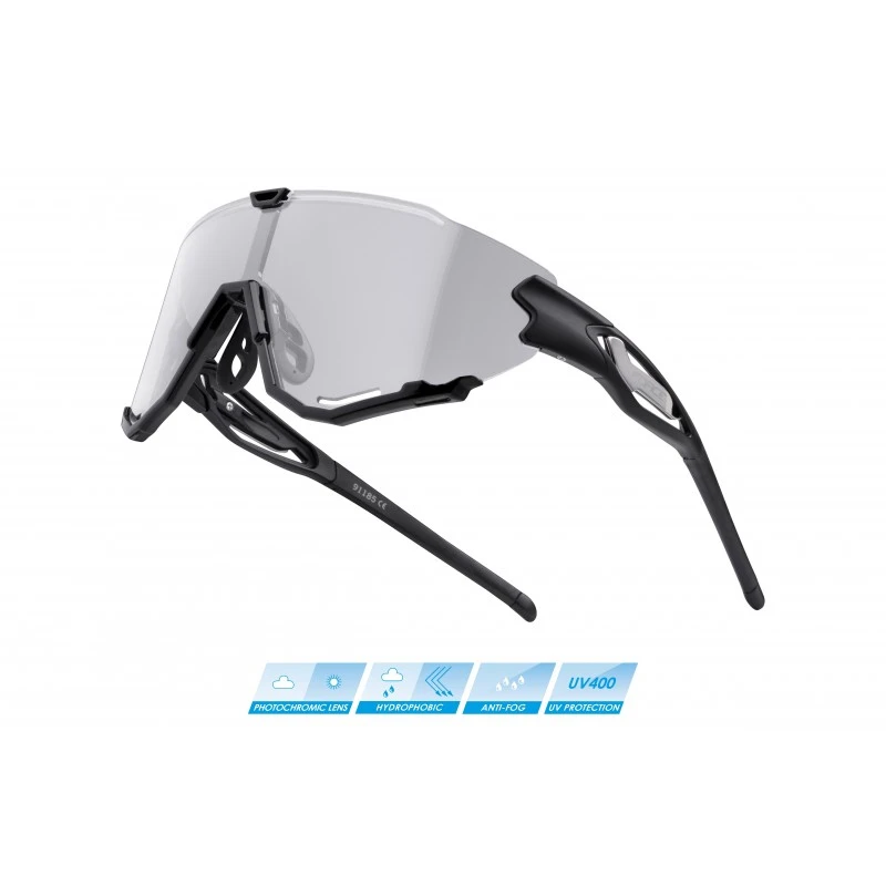 Occhiali Per Bici Ciclismo FORCE CREED Black Photocromatiche 3 Occhiali Per Bici Ciclismo FORCE CREED Black Photocromatiche