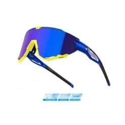 Occhiali Per Bici Ciclismo FORCE CREED Blu-fluo -Vendite Santini occhiali per bici ciclismo force creed blu fluo 2