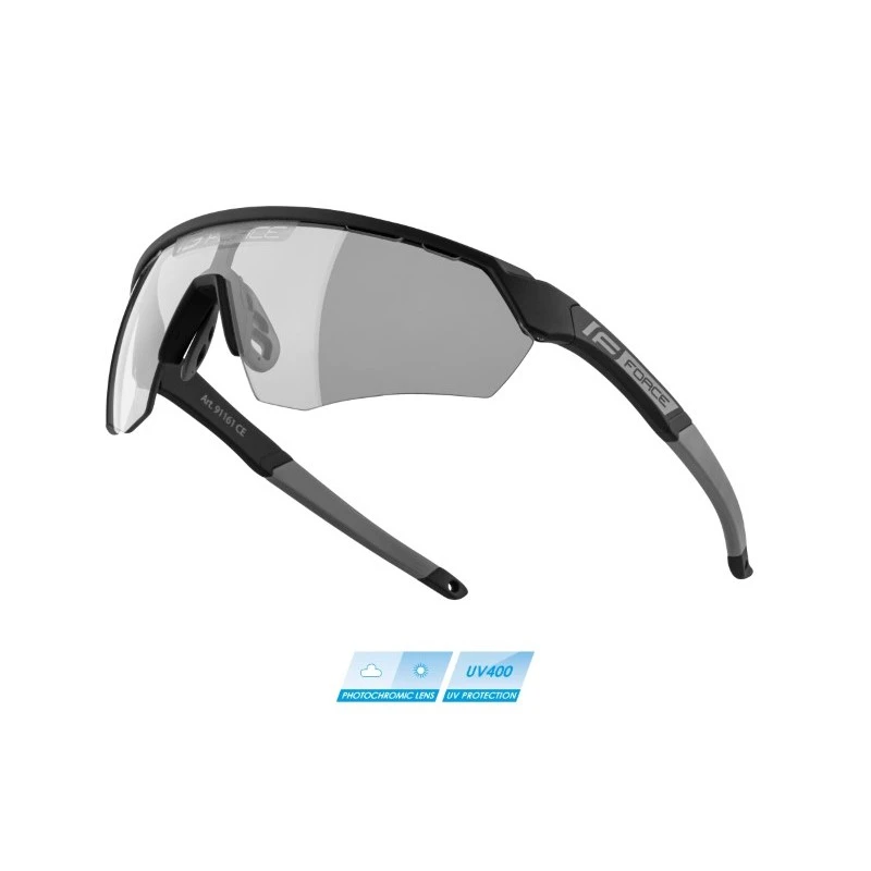 Occhiali Per Bici Ciclismo FORCE ENIGMA Nero Grigio Photocromatici 3 Occhiali Per Bici Ciclismo FORCE ENIGMA Nero Grigio Photocromatici