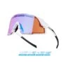 Occhiali Per Bici Ciclismo FORCE GRIP Bianco Lente AUREA PINK