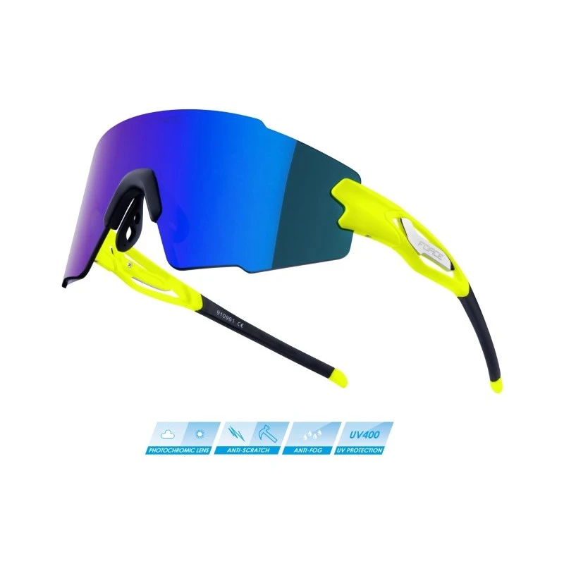 Occhiali Per Bici Ciclismo FORCE MANTRA Fluo Blu 10 Occhiali Per Bici Ciclismo FORCE MANTRA Fluo Blu - immagine 8