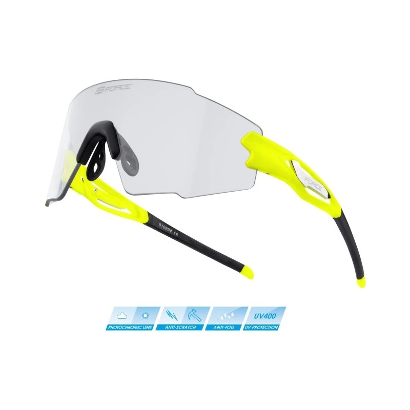 Occhiali Per Bici Ciclismo FORCE MANTRA Fluo Photocromatici 3 Occhiali Per Bici Ciclismo FORCE MANTRA Fluo Photocromatici