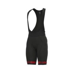 Pantaloncini Ciclismo ALE' PR-R STRADA Nero-rosso