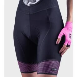 Pantaloncini Ciclismo Donna ALE' PR-S MASTER 2.0 Nero-rosa Fluo -Vendite Santini pantaloncini ciclismo donna ale pr s master 20 nero rosa fluo 1