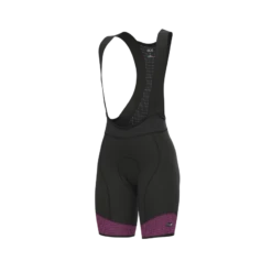 Pantaloncini Ciclismo Donna ALE' PR-S MASTER 2.0 Nero-rosa Fluo