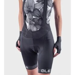 Pantaloncini Ciclismo Donna ALE' SOLID TRAGUARDO Nero-bianco -Vendite Santini pantaloncini ciclismo donna ale solid traguardo nero bianco 2