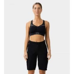 Pantaloncini Ciclismo Donna Senza Bretelle ALE' OFF ROAD - GRAVEL SIERRA Nero -Vendite Santini pantaloncini ciclismo donna senza bretelle ale off road gravel sierra nero 3