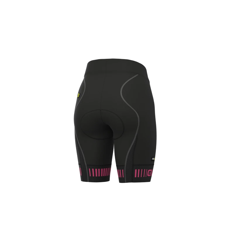 Pantaloncini Ciclismo Donna Senza Bretelle ALE' PR-R STRADA Nero-rosa Fluo 3 Pantaloncini Ciclismo Donna Senza Bretelle ALE' PR-R STRADA Nero-rosa Fluo