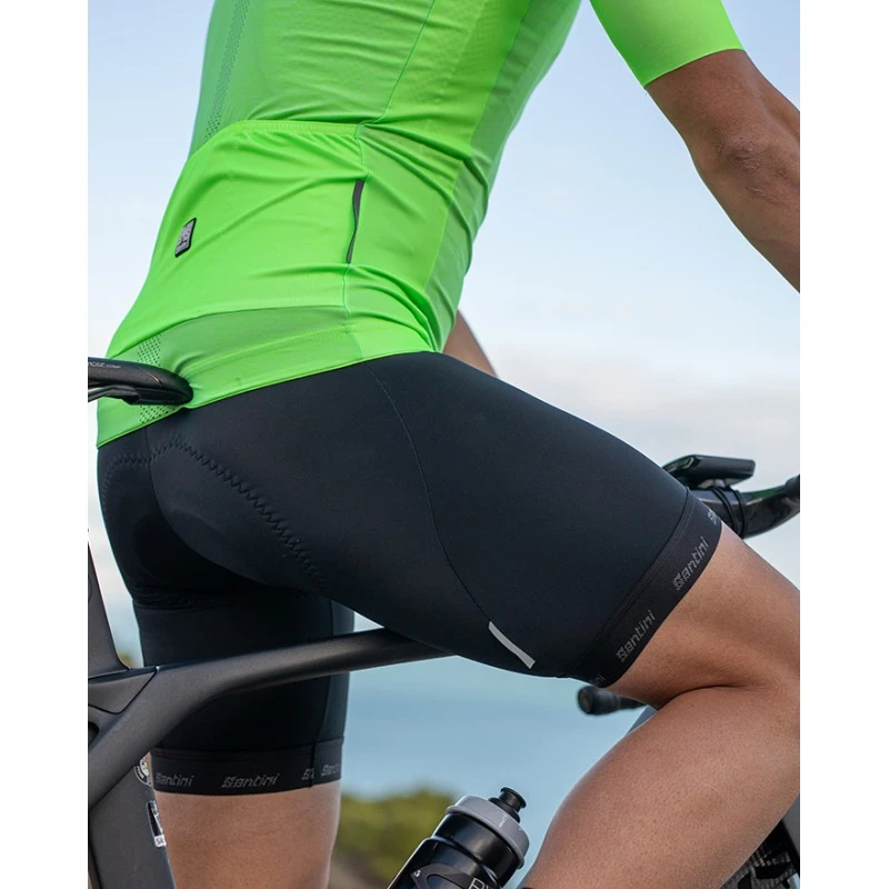Pantaloncini Ciclismo SANTINI CUBO Senza Bretelle NE 7 Pantaloncini Ciclismo SANTINI CUBO Senza Bretelle NE - immagine 5