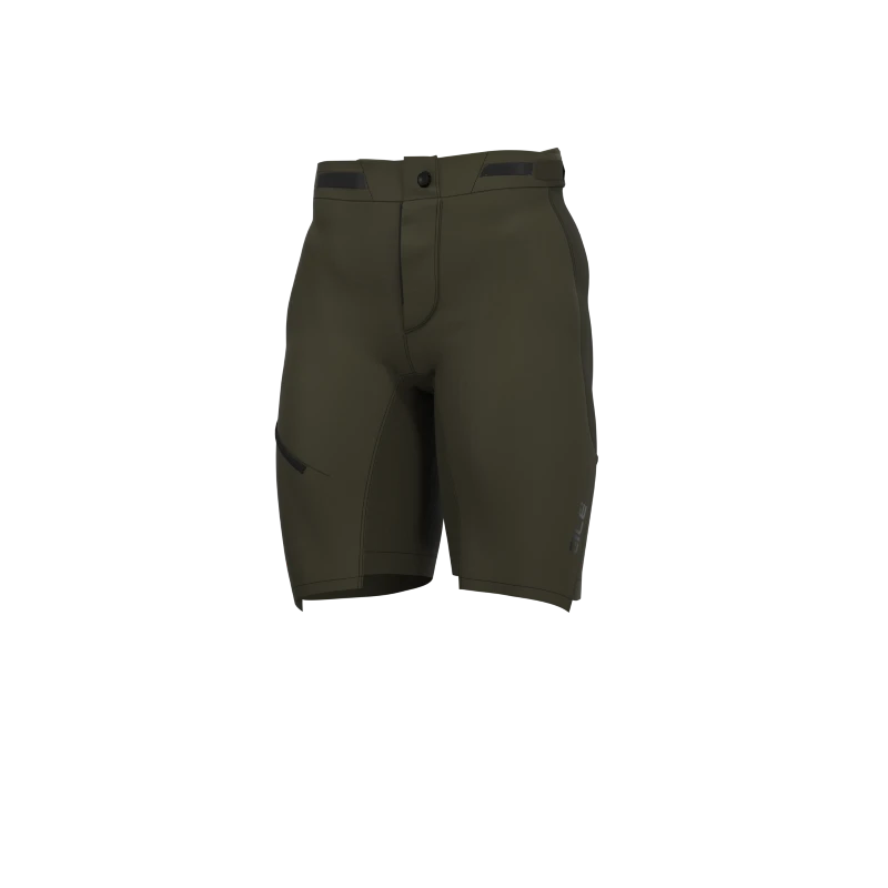 Pantaloncini Ciclismo Senza Bretelle ALE' OFF ROAD - GRAVEL OVERLAND Oliva 3 Pantaloncini Ciclismo Senza Bretelle ALE' OFF ROAD - GRAVEL OVERLAND Oliva