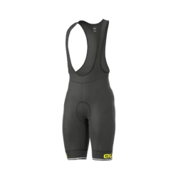 Pantalone Invernale Ciclismo ALE' SOLID BLEND Nero Giallo Fluo 2023