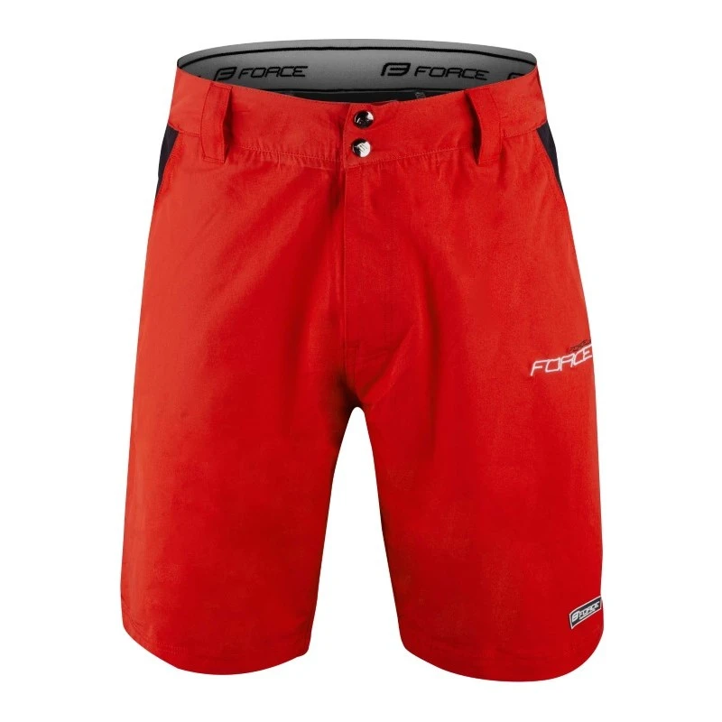 Pantaloni MTB FORCE F BLADE Con Fondello Gel ROSSO 3 Pantaloni MTB FORCE F BLADE Con Fondello Gel ROSSO