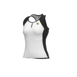 Top Donna Ciclismo ALE' SOLID COLOR BLOCK Bianco