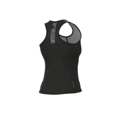 Top Donna Ciclismo ALE' SOLID COLOR BLOCK Nero