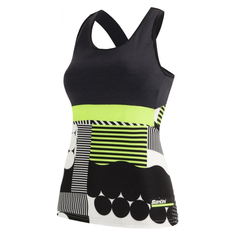 Top SANTINI SCIA OPTIC TANK TOP Donna BI 3 Top SANTINI SCIA OPTIC TANK TOP Donna BI