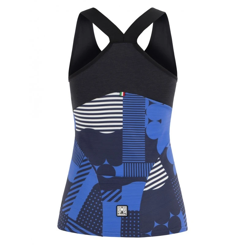 Top SANTINI SCIA OPTIC TANK TOP Donna BL 4 Top SANTINI SCIA OPTIC TANK TOP Donna BL - immagine 2