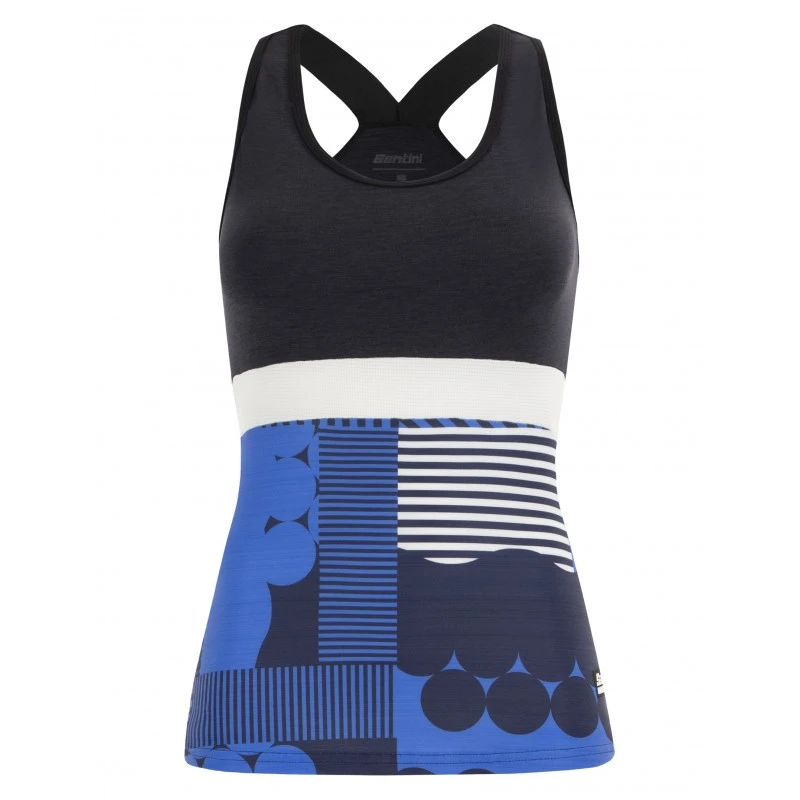 Top SANTINI SCIA OPTIC TANK TOP Donna BL 5 Top SANTINI SCIA OPTIC TANK TOP Donna BL - immagine 3
