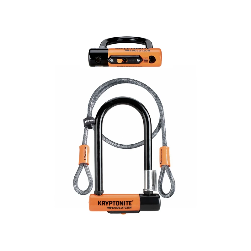 U-Lock KRYPTONITE Evolution Mini-7 Double Deadbolt 13mm Con Cavo 3 U-Lock KRYPTONITE Evolution Mini-7 Double Deadbolt 13mm Con Cavo